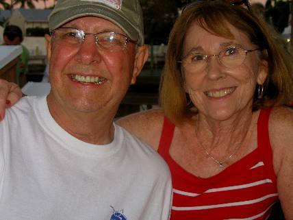 Mike & Joyce Hendrix at Sunset Pier in Key West
