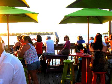 Joyce Hendrix on Sunset Pier Key West, Florida