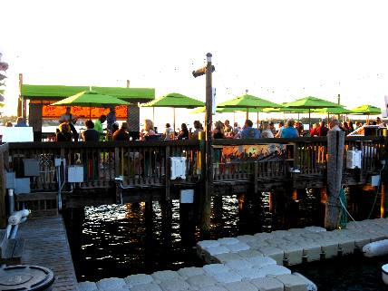 Approaching sunset pier