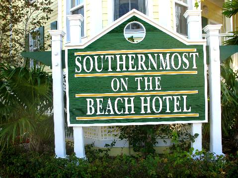Landscaping around Southernmost Hotel On The Beach