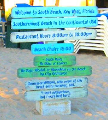 Welcome to Southernmost Beach in the Continental USA