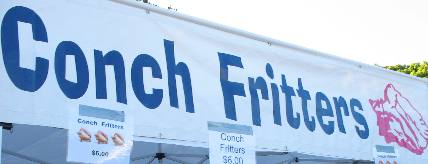 Conch Fritters Sign