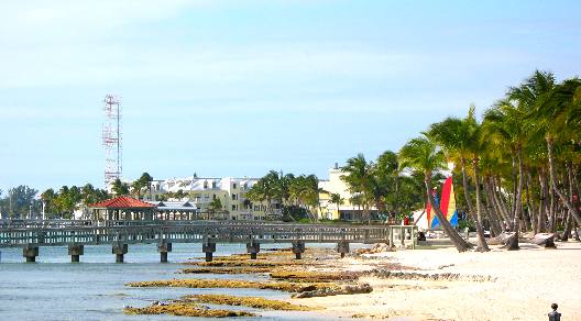 Beach at Higgs Beach in Key West