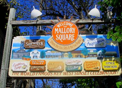 Mallory Square welcome sign