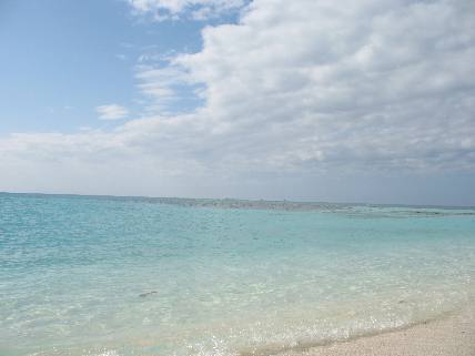 View from the beach at Fort Jefferson in the Dry Tortugas