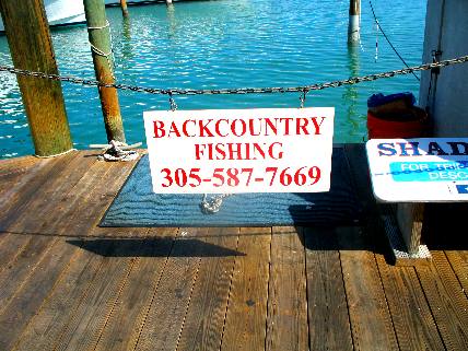 Backcountry fishing boats with guides are available off Harbor Walk Dock at