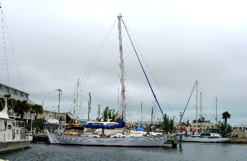 Liveaboard boats in a Stock Island Marina