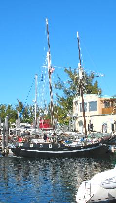 This is a real nice liveaboard sail boat spending the winter on Stock Island