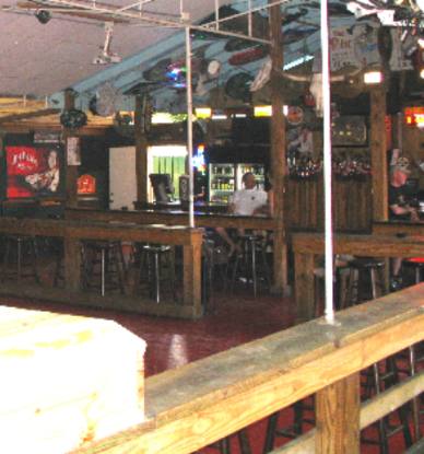 Dance floor and outdoor bar at Cowboy Bill's in Key West