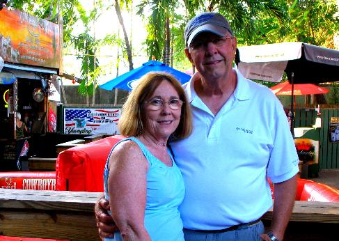Mike & Joyce Hendrix at Cowboy Bills in Key West