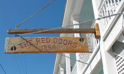 The Red Doors is one of Key West waterfronts most pictuersque landmarks