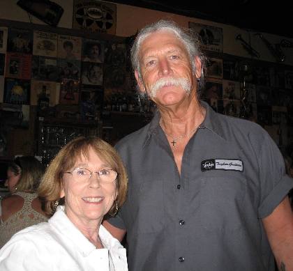 Roger Wills with Joyce Hendrix in Legends Corner
