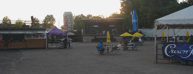 Outdoor Stage area at Outlaw Saloon in Cheyenne, Wyoming
