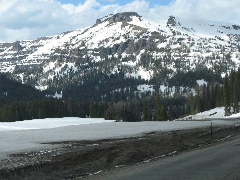 Snow on Togwotee Pass in late June 2011