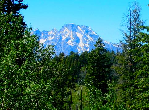Mt Moran in the Teton Range of Grand Teton National Park