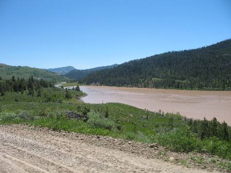 Gros Ventre River upstream of Slide Lake and well into the Gros Ventre Mountain Range