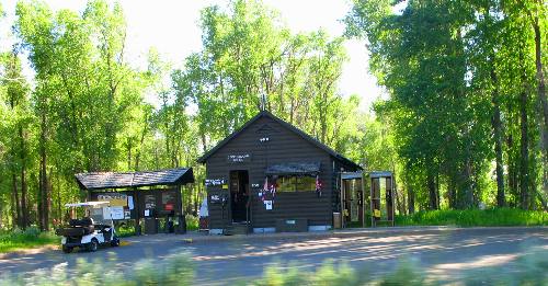 Office at the Gros Ventre Campground in Grand Teton National Park