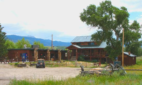 Residence, Store-Cafe and Post Office in Kelly, Wyoming on Gros Ventre Road