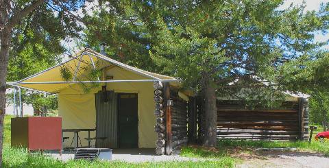 Rental "Tent-Cabins" at Colter Bay Village in Grand Teton National Park