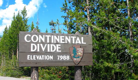 Continental Divide in Yellowstone National Park