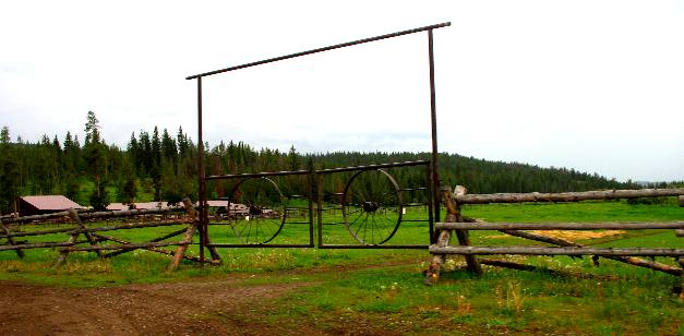 Gate to the Pasture at Turpin Meadows Guest Ranch