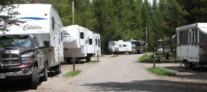 Colter Bay Campground at Colter Bay Village in Grand Teton National Park 