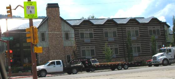 Hotel on North Cashe (US-26) in Jackson, Wyoming