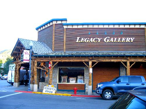 Legacy Gallery in down town Jackson, Wyoming