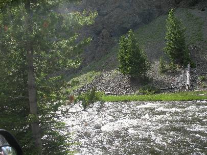 Firehole River in Yellowstone National Park just south of Madison Junction 