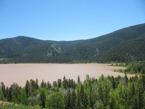 Slide Lake on the Gros Ventre River near Kelly, Wyoming