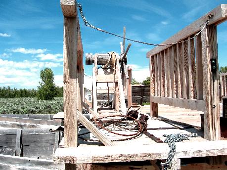 Working end of Menor's Ferry near Grand Teton Visitor Center in Grand Teton National Park