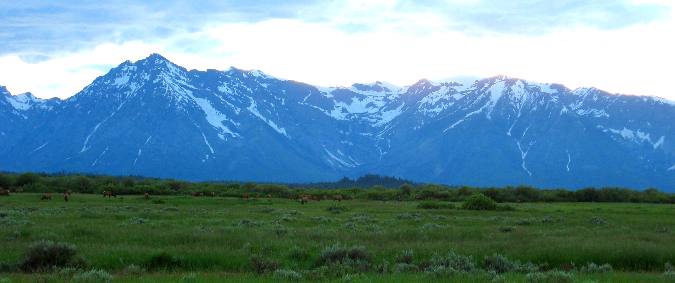 Teton Range in Grand Teton National Park