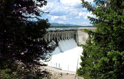 Jackson Lake Dam in Grand Teton National Park