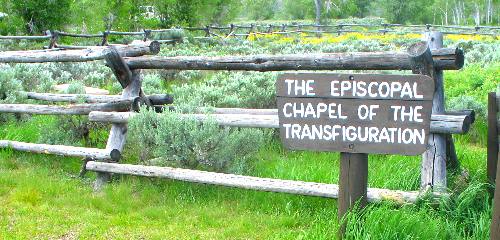Episcopal Chapel of the Transfiguration located near Menors Ferry in Grand Teton National Park