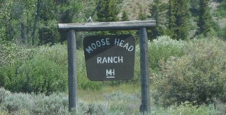 Moose Head Ranch in Grand Teton National Park near Moran Junction