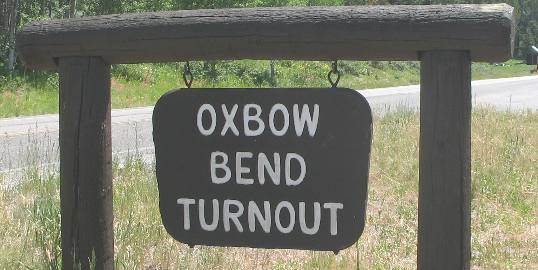 Oxbow Bend Turnout in Grand Teton National Park between Moran Junction and Jackson Lake Lodge