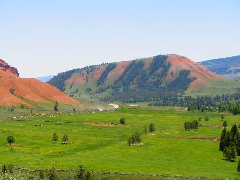 Beautiful Ranch in the Red Hills of the Gros Ventre Wilderness east of Kelly, Wyoming