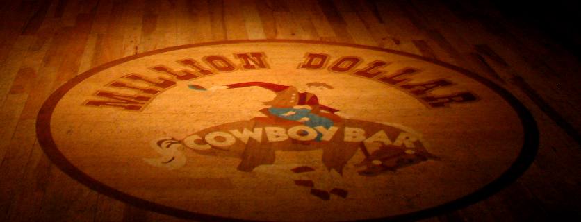 Dance floor at Million Dollar Cowboy Bar in Jackson Hole, Wyoming