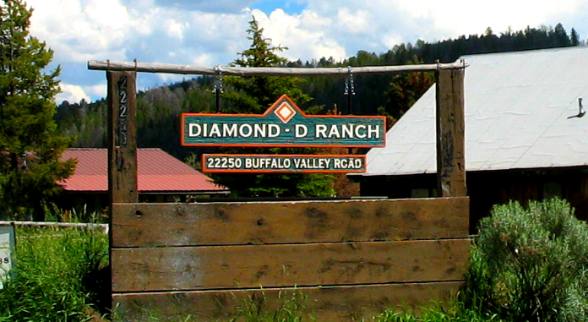 Diamond-D Ranch on Buffalo Valley Road east of Moran Junction, Wyoming
