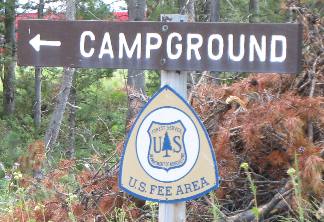 Turpin Meadow National Forest Campground sign