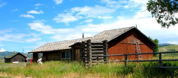Abandoned farmstead along Mormon Row in Grand Teton National Park