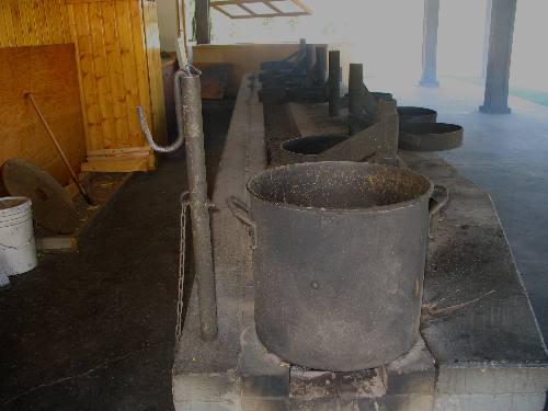 Fire pit at Dornans Chuckwagon dining facility in Grand Teton National Park 