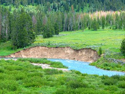 Granite Creek flowing through the Gros Ventre Wilderness southeast of Hoback Junction