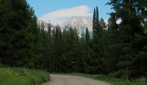 Deep in Gros Ventre Wilderness southeast of Hoback Junction on Granite Creek Road