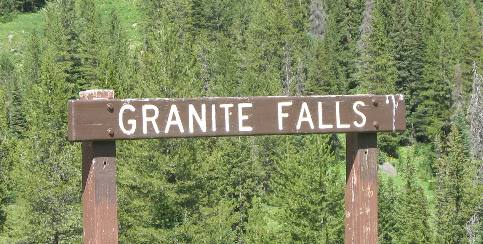 Granite Falls in the Gros Ventre Wilderness near Granite Hot Springs