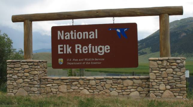 National Elk Refuge in Jackson Hole, Wyoming