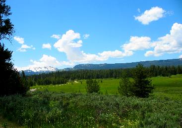 Teton Range as seen from Grassy Lake Road in John D. Rockefeller Jr. Memorial Parkway