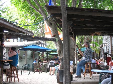 Acoustic music performed daily at Blue Heaven in Key West