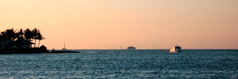 The Key West Express on the Horizon and on its way to Ft Myers