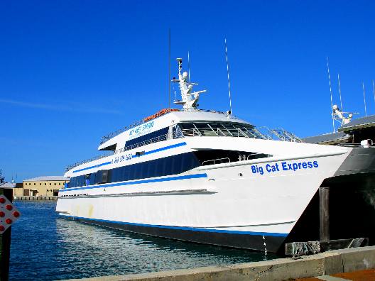 Big Cat Express at the dock